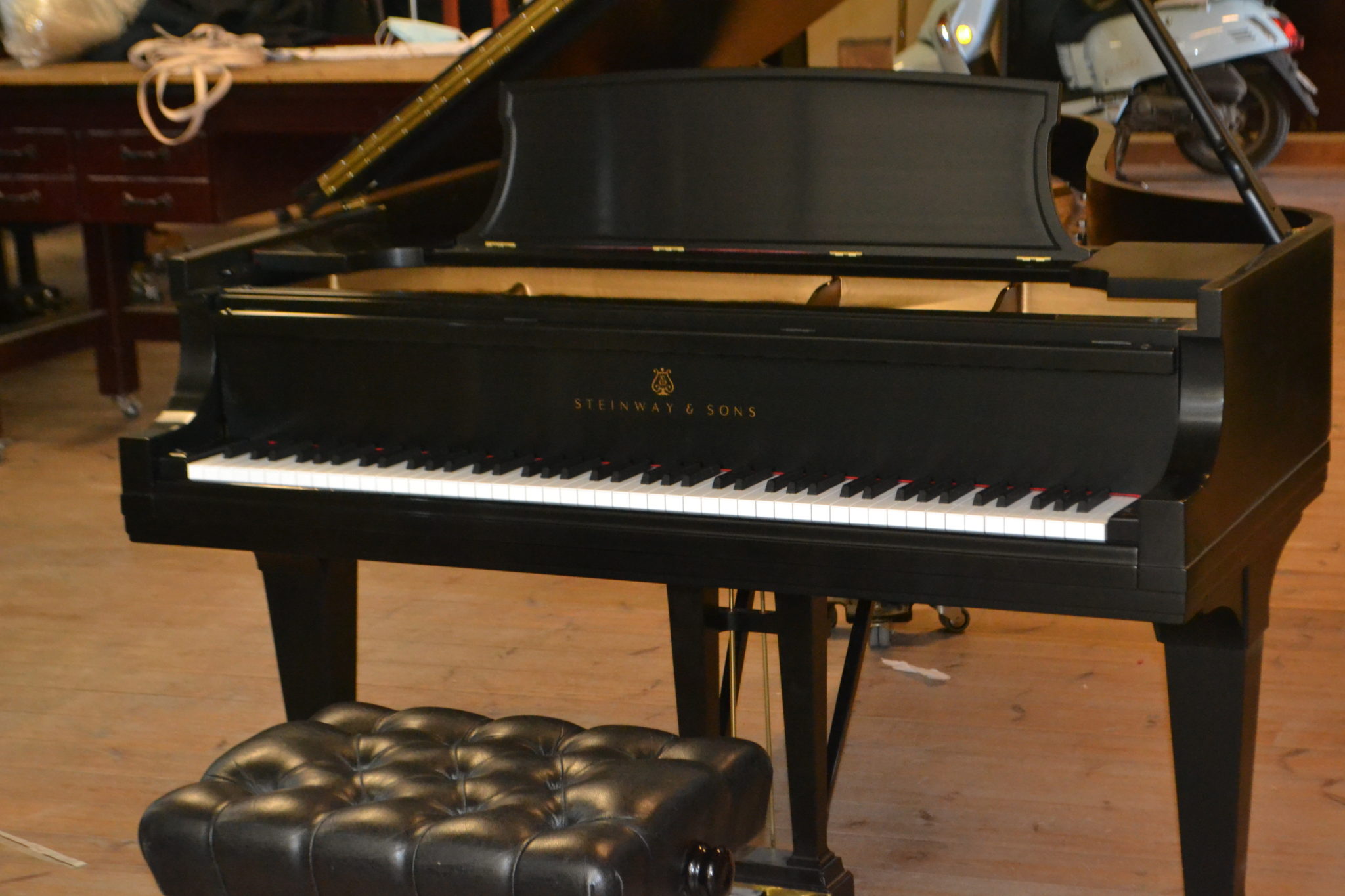 Steinway & Sons modèle B New-York 1972, en restauration.